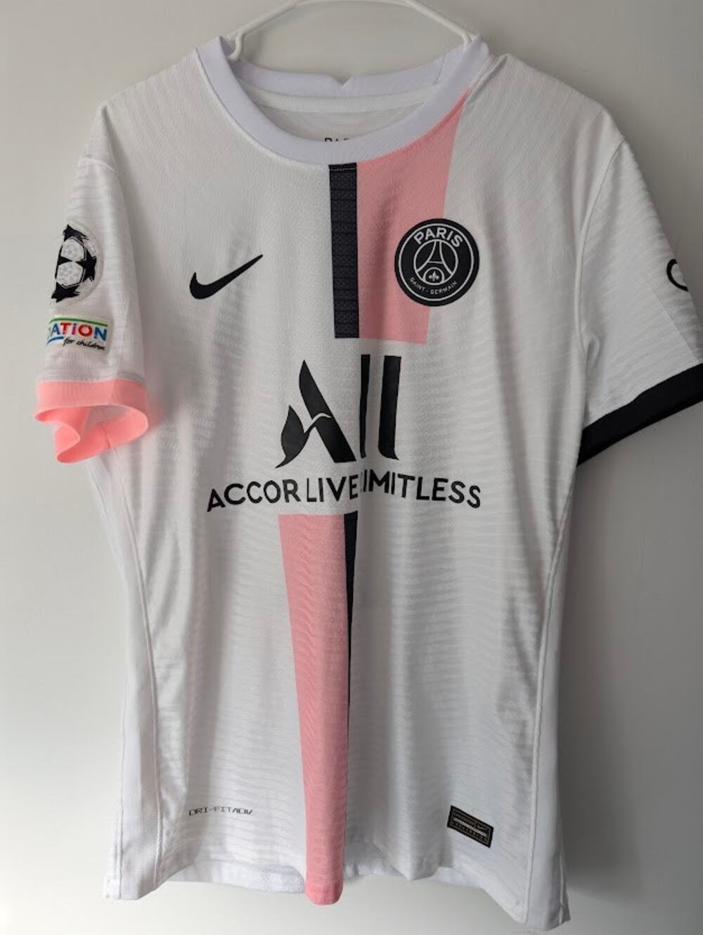 PSG 2021-22 Away Lionel Messi #30 Jersey Men's Large Nike ADV Authentic UCL